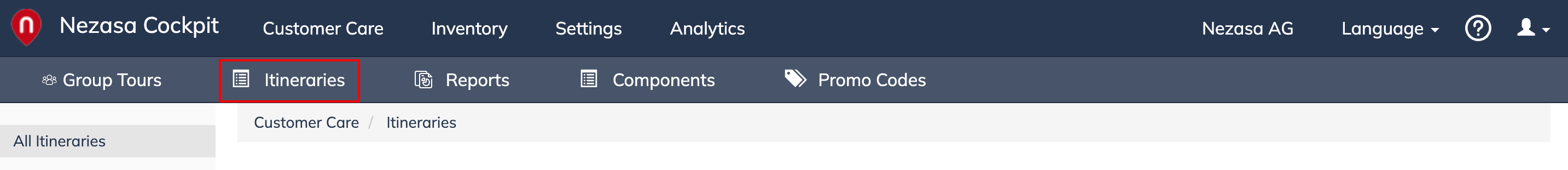 Itineraries highlight in Customer Care.png